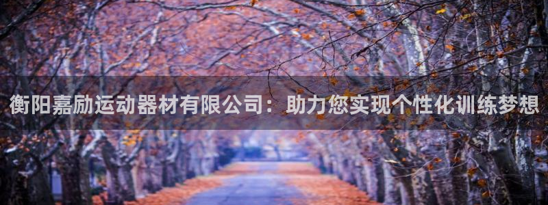 征途国际娱乐下载：衡阳嘉励运动器材有限公司：助力您实现个性化
